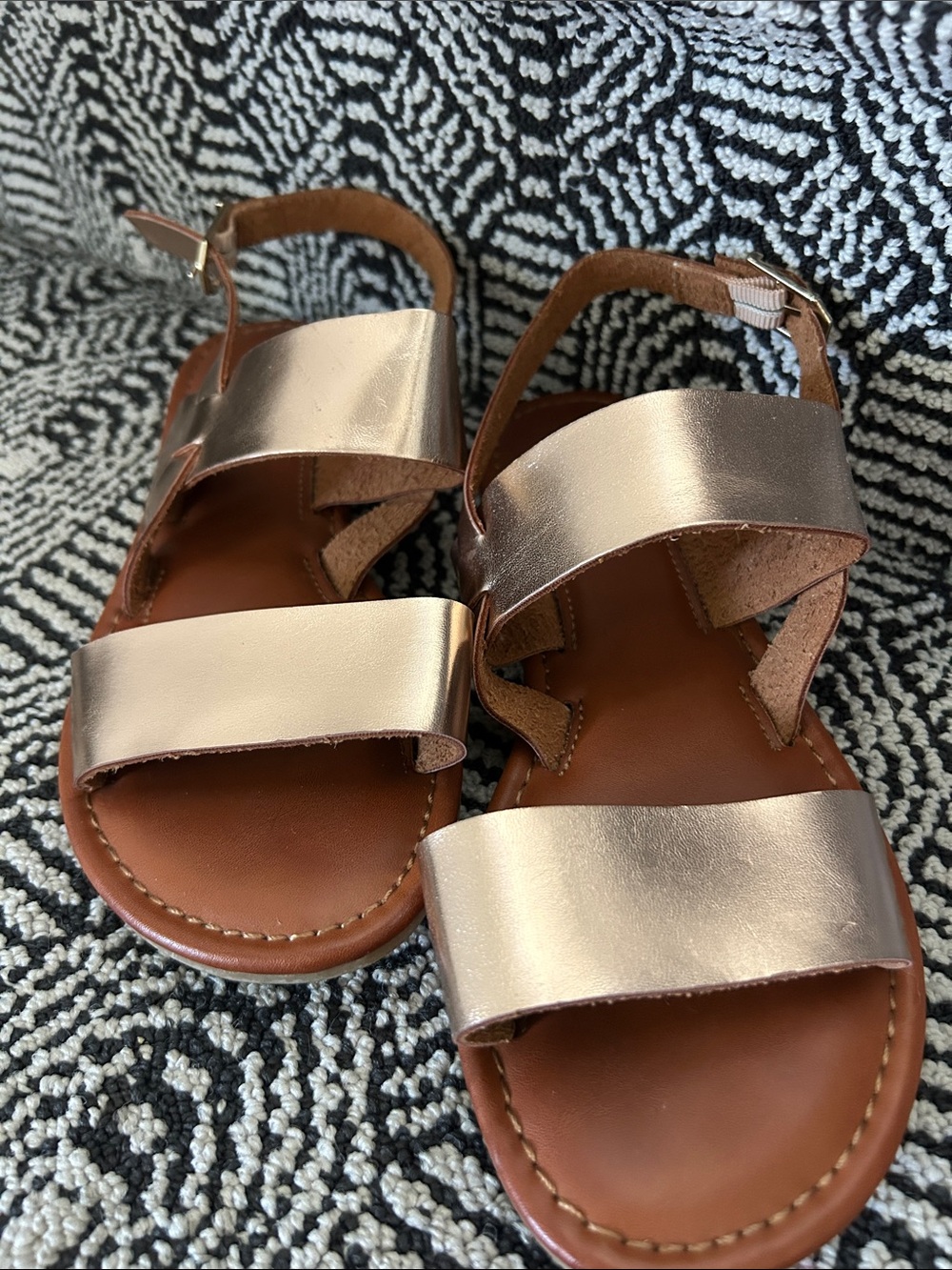 Mia Rose Gold Women’s Leather Sandal